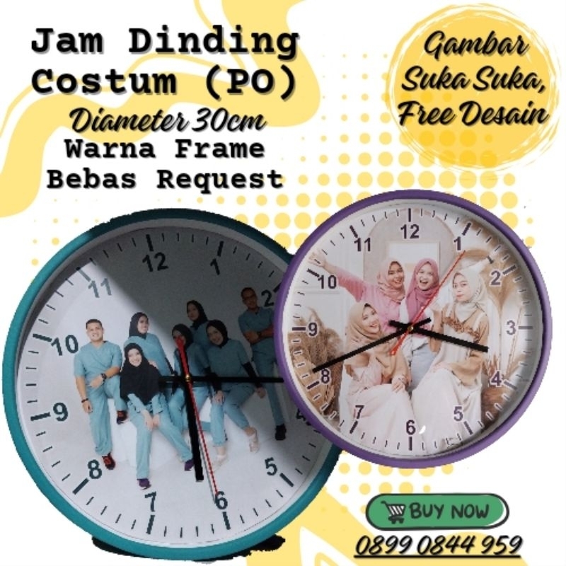Jam Dinding/ Jam Mdf/ Jam Custom