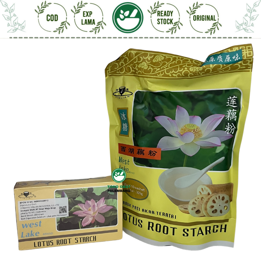 

WEST LAKE LOTUS ROOT STARCH JINLIAN MINUMAN SERBUK PATI AKAR TERATAI GERD LIAN HUA FEN LIANHUAFEN 250GRAM 300GRAM 10 SACHET