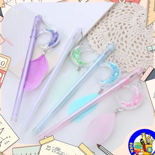 

Promo SELUSIN Pulpen Moon Feather S8