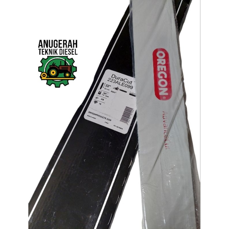 BAR Mesin Pemotong Kayu / Chainsaw / Senso Oregon Ori 22 inch Rantai 38T