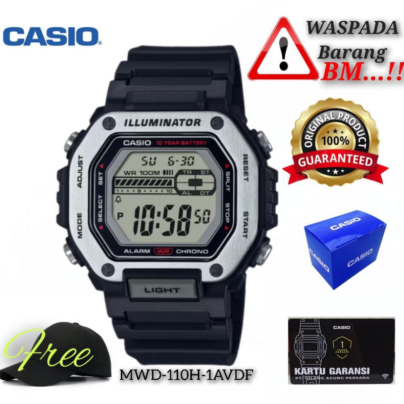 Jam Tangan Pria CASIO Original Tahan Air Garansi Resmi