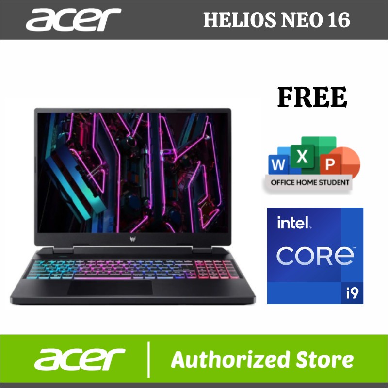 ACER HELIOS NEO 16 PHN16 I9 14900HX 32GB 1TB RTX 4070 16" W11 OHS21
