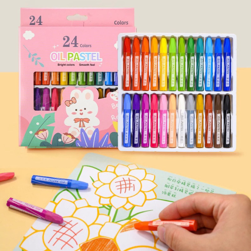 

CRAYON MEWARNAI ISI 24 WARNA DENGAN MOTIF KARTUN LUCU