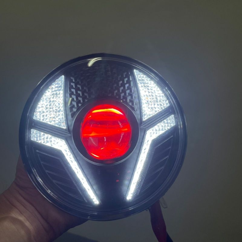 Lampu Utama Biled Zeno CR7 Biled Projector Flat Cut 5,75 Inch Bulat Biled Cr7 Piw Piw