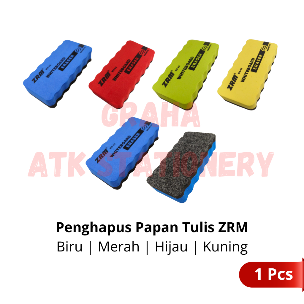 

[1 Pcs] Penghapus Papan Tulis ZRM Magnet / Whiteboard Eraser / Penghapus Whiteboard ZRM Magnet