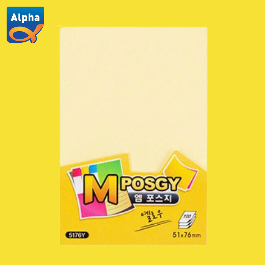 

[M-Posgy] Sticky Notes 51 x 76 mm / Kertas Sticky Notes - Kuning