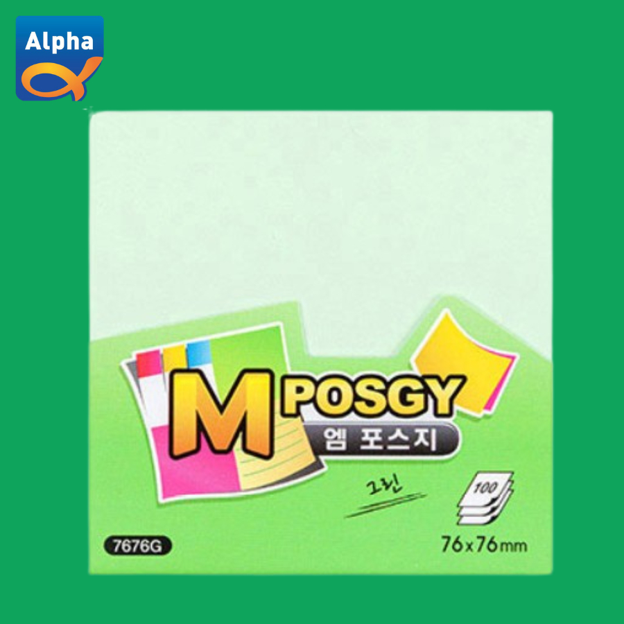 

[M-Posgy] Sticky Notes 76 x 76 mm / Kertas Sticky Notes - Hijau