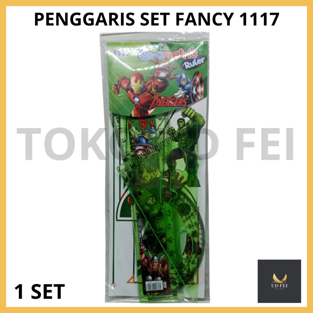 

(1 SET) Penggaris Set Fancy/ Penggaris Set 1117/Penggaris Set Fancy /Penggaris Set Karakter