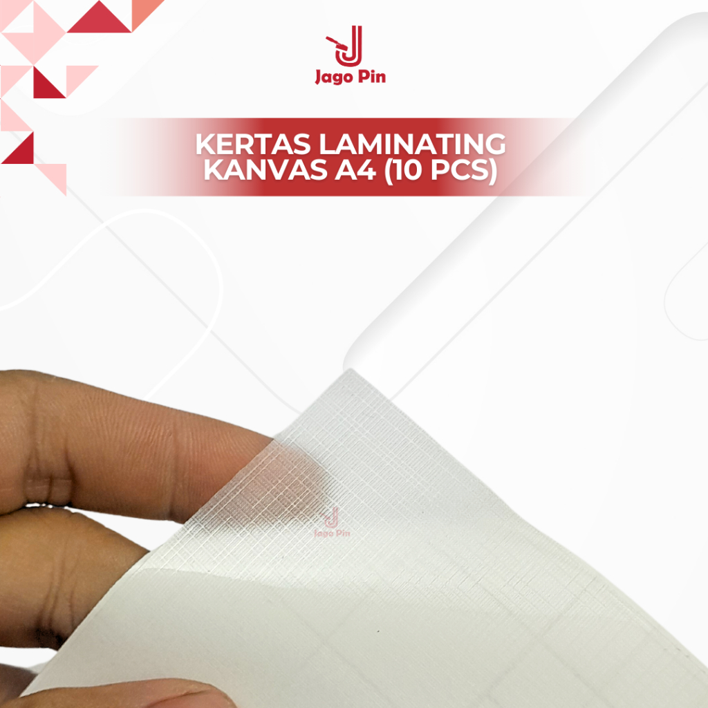 

Kertas Laminating Dingin Kanvas/ Laminasi Kanvas isi 10 pcs A4