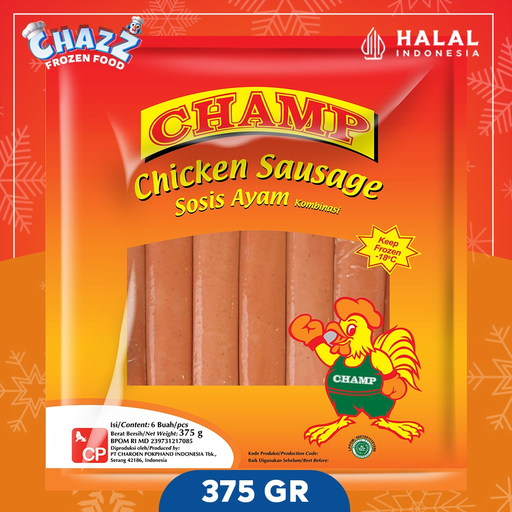 

Champ Chic Sausage Sosis Ayam 375GR Harga Promo