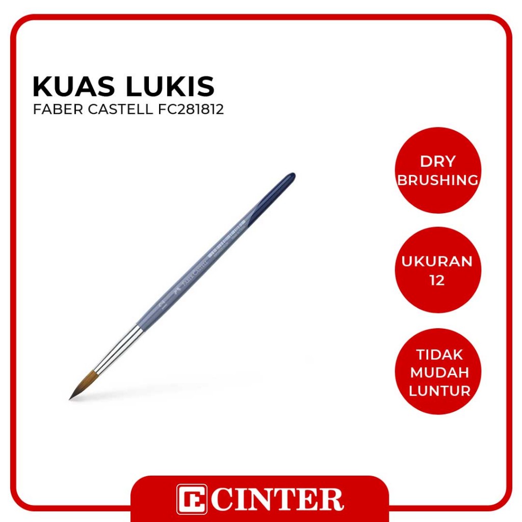 

FABER CASTELL - KUAS LUKIS / PAINT BRUSH CS/ KUAS BULAT