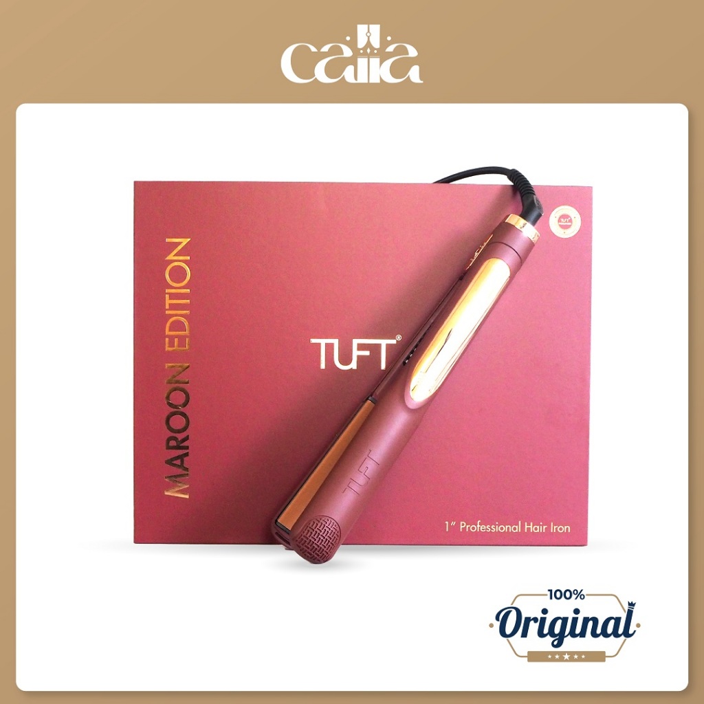 TUFT Maroon Edition Catok Hair Straightener - 100% Original