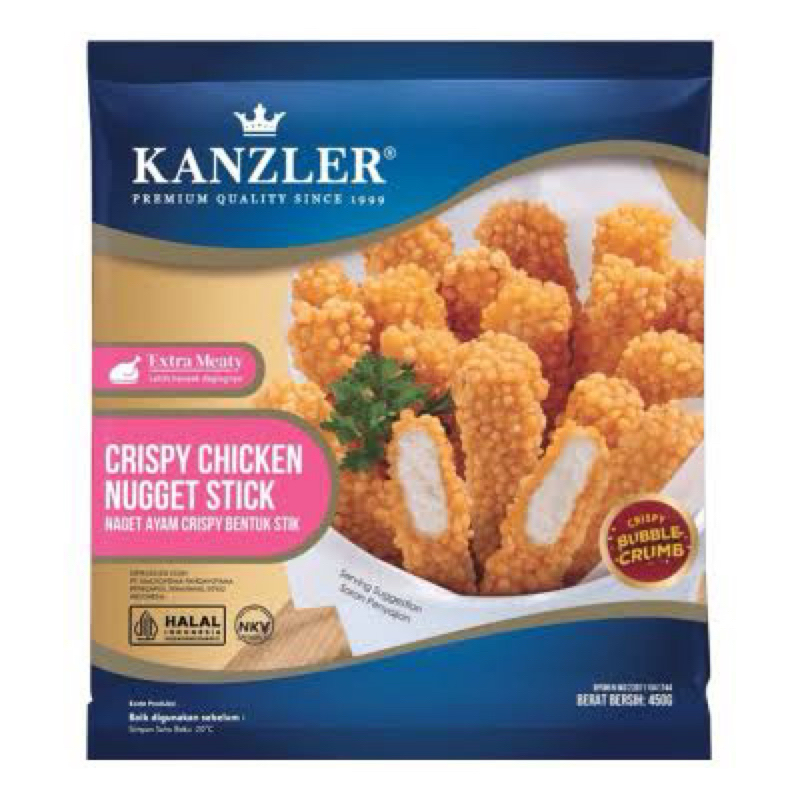 

KANZLER CRISPY CHICKEN NUGGET STICK 450gr