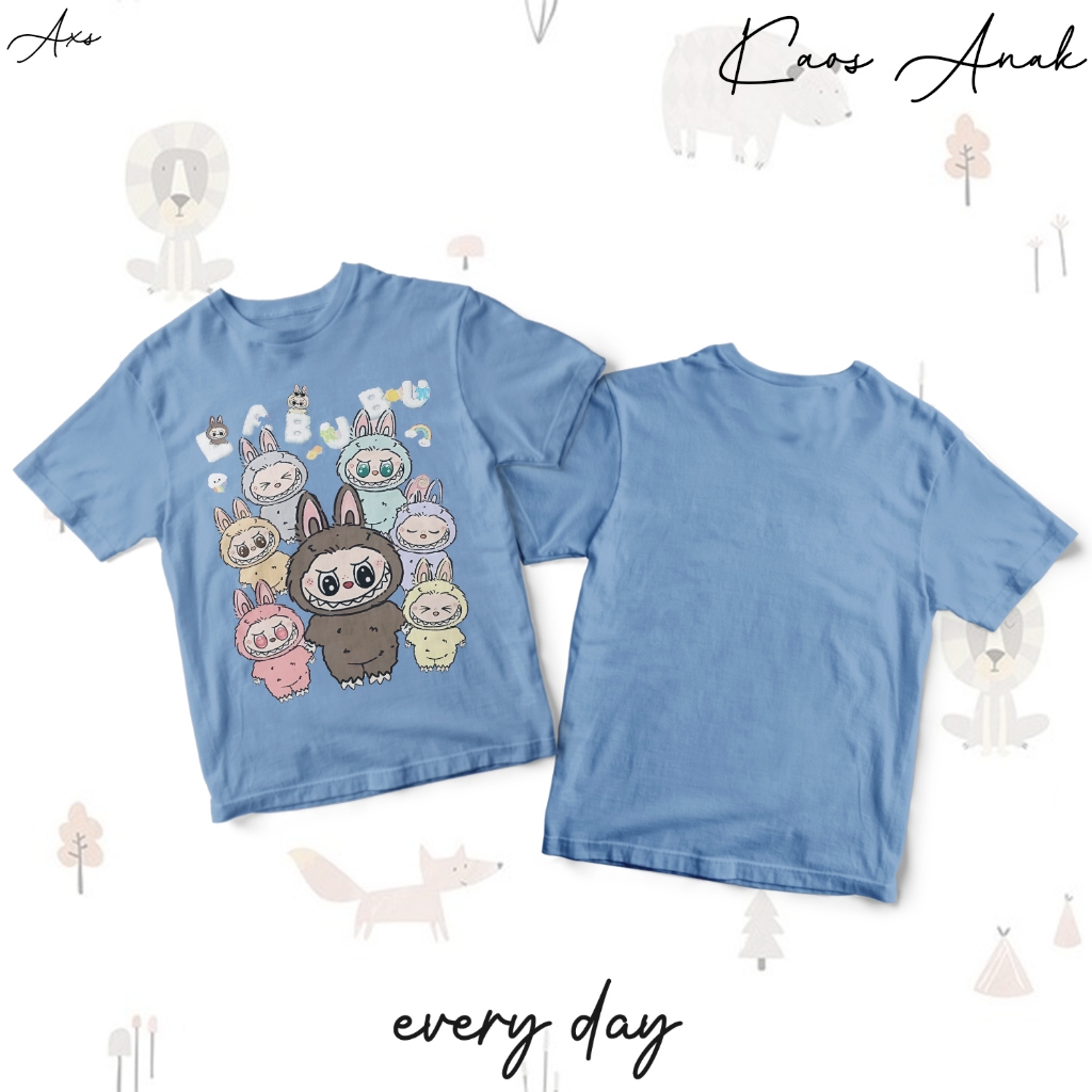 BAju anak labubu 2-12 Tahun Kaos anak cewek 10 tahunimport korea style perempuan premium baju atasan