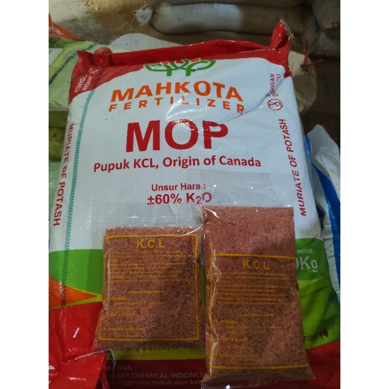 Pupuk KCL Mahkota 500 Gram - 1 kilogram