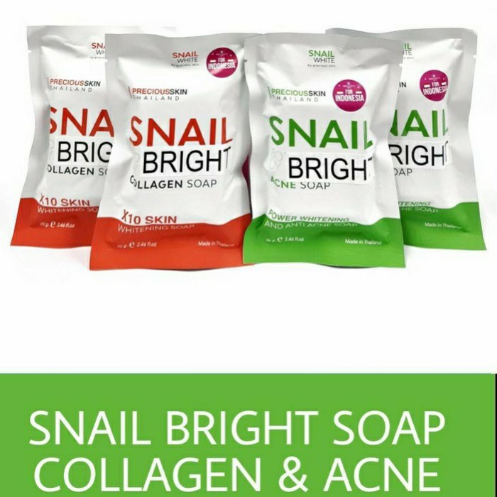 Snail Bright Acne Soap & Snail Bright Collagen Soap
