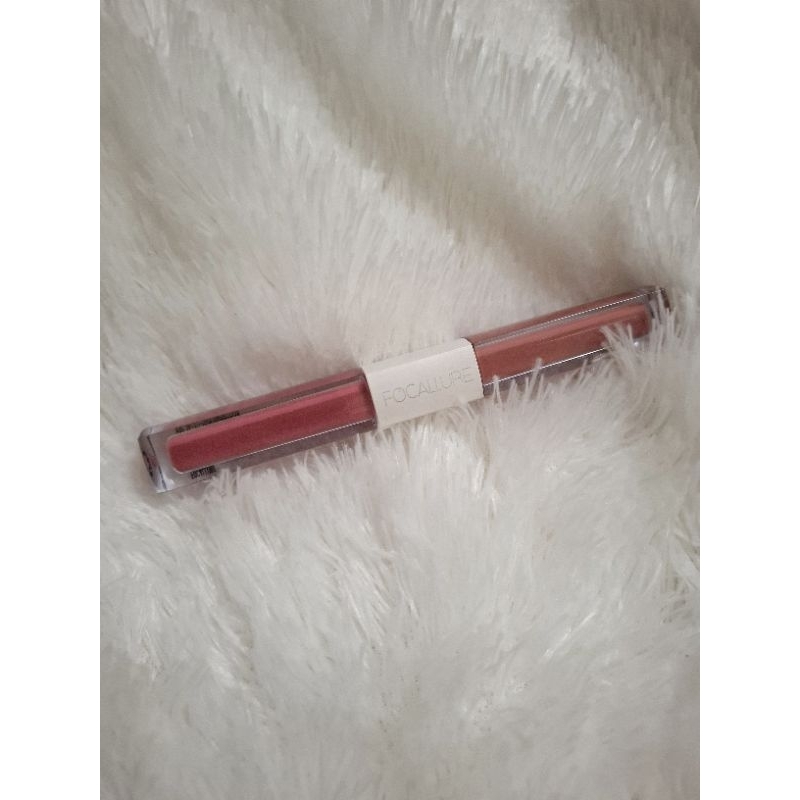 preloved focallure 2 in 1 liquid matte lipstik dual stick