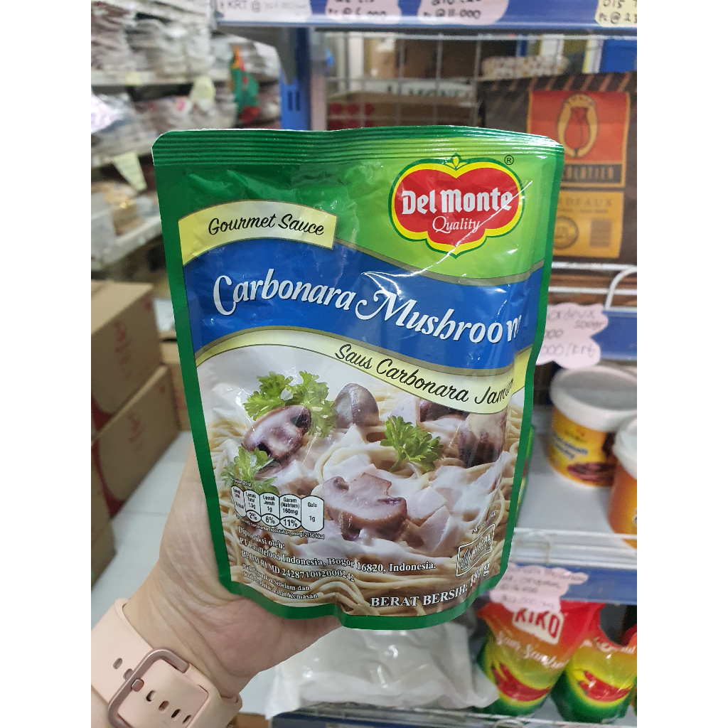 

DELMONTE SAUS CARBONARA MUSHROOM 180GR