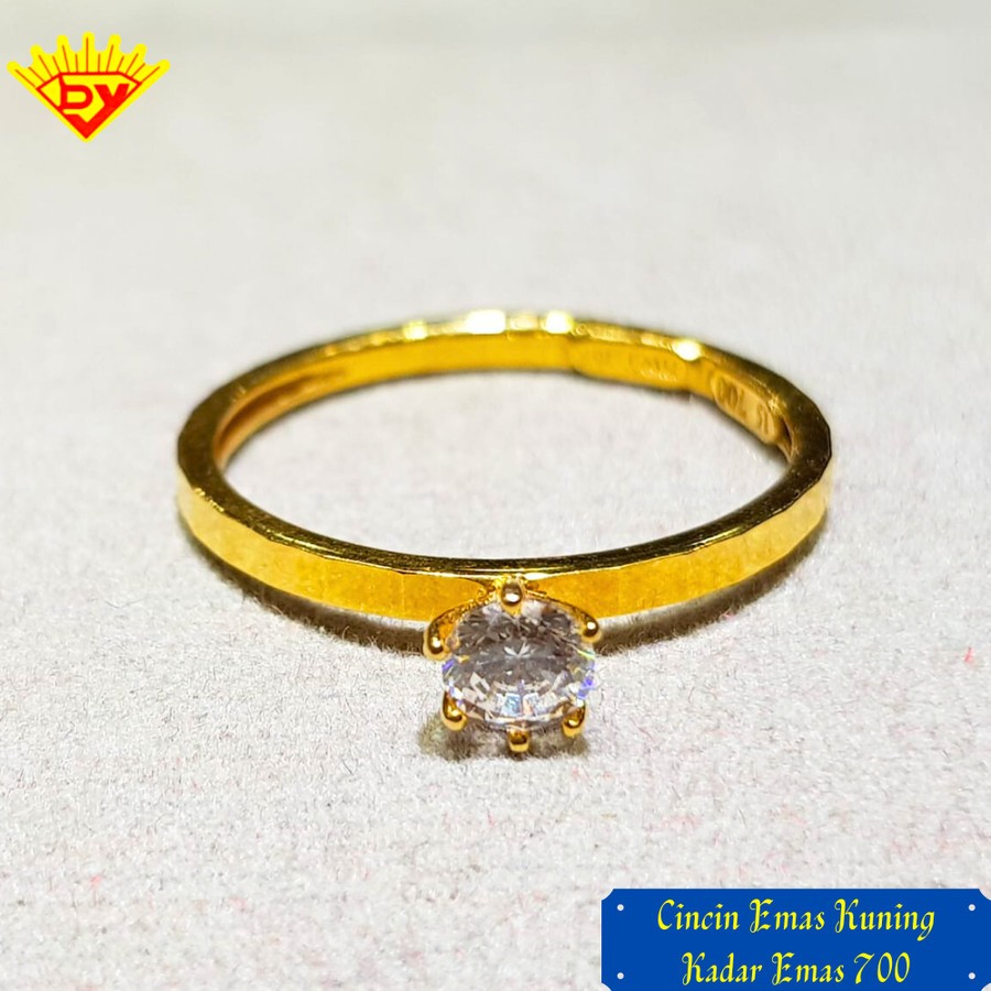 Cincin Emas Kuning Kadar Emas 700