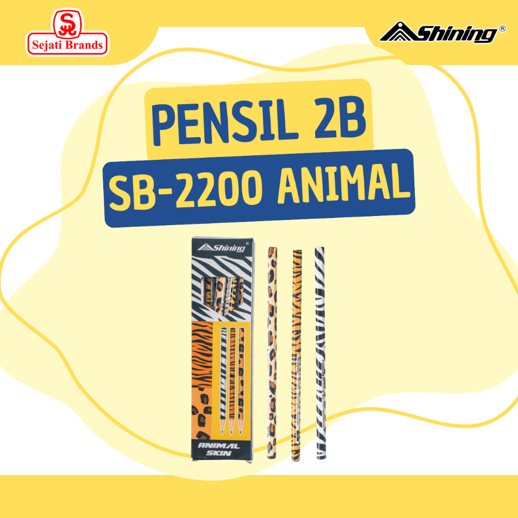 

Shining Pensil 2B Animal Skin ( SB-2200 )- 12 LUSIN /144 PCS