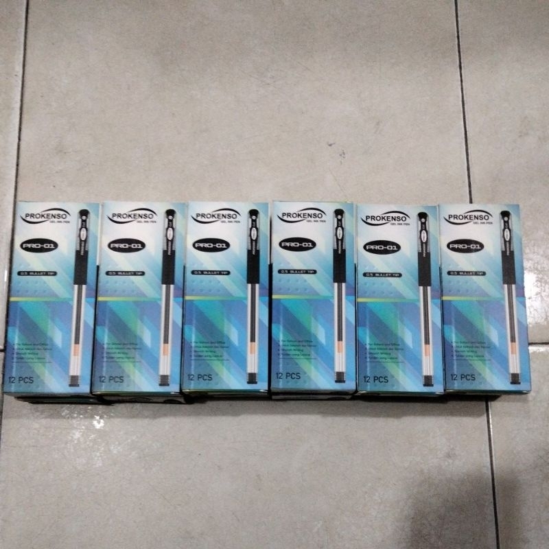 

(12 kotak) Pena prokenso PRO-01 gel 0.5