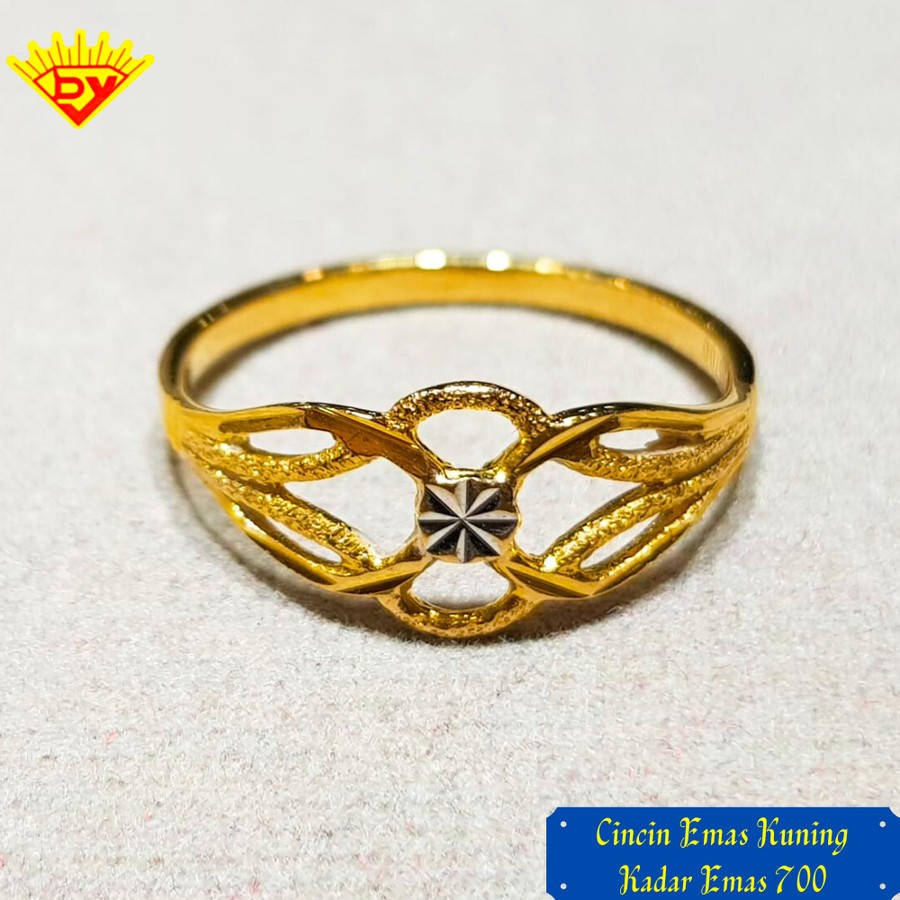 Cincin Emas Kuning Kadar Emas 700