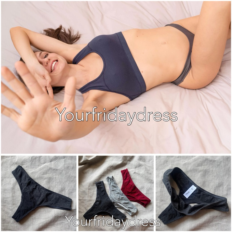 C&A Organic Cotton Thong Celana Dalam G string CD Katun Murah Branded Sale Original Seamless Katun A