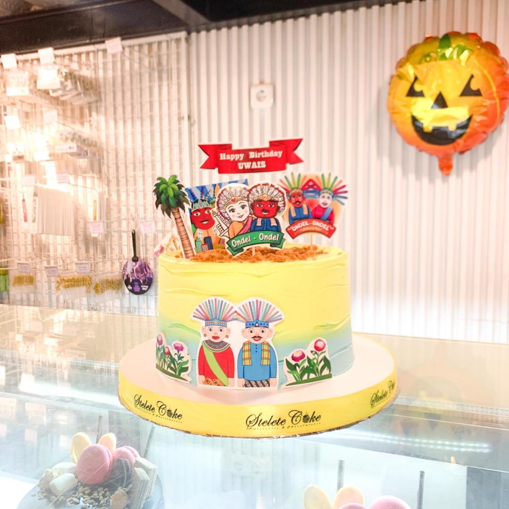 

Kue Ulang Tahun/Birthday Cake/Kue Ultah Tema Ondel-Ondel/Kue Birthday Jakarta/Ondel-Ondel