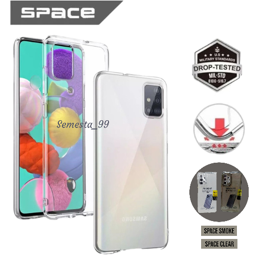 Case SPACE TPU Clear/Smoke Samsung A71 A70 A51 A50 A50s A42 A31 A30 A30s A21 A21s A20 A11 A10 A10s S