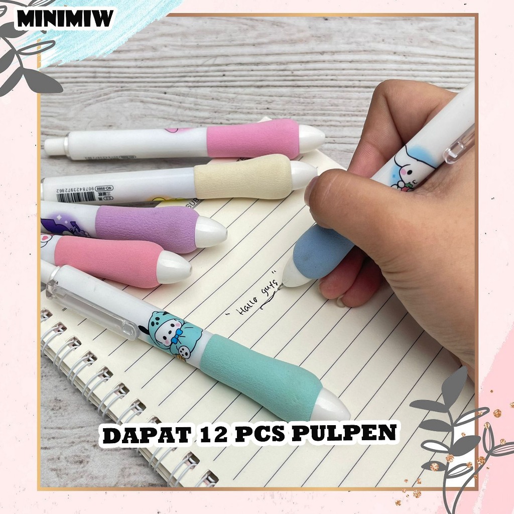 

SELUSIN (12 PCS) PULPEN CETEK MEKANIK SANRIO EMPUK PC-1508 MECHANICAL MEKANIKAL PEN PENA BOLPEN BOLPOIN LUCU ANAK ALAT TULIS KANTOR SEKOLAH MURAH TERMURAH