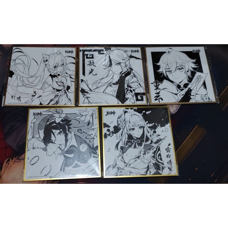 genshin commemorative shikishi