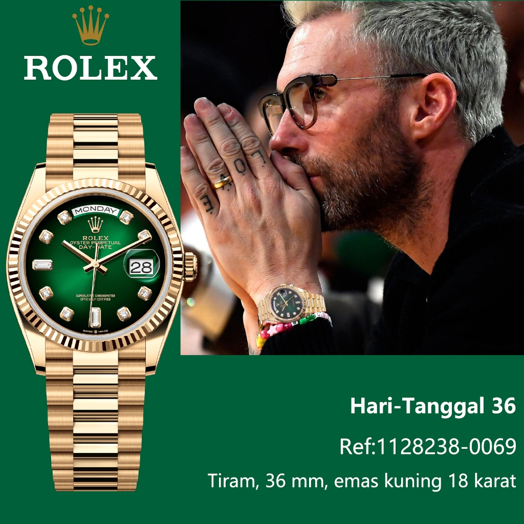 Rolex Asli Original 100%  Day-Date M128238-0069 jam tangan pria otomatis Jam tangan mekanik Swiss