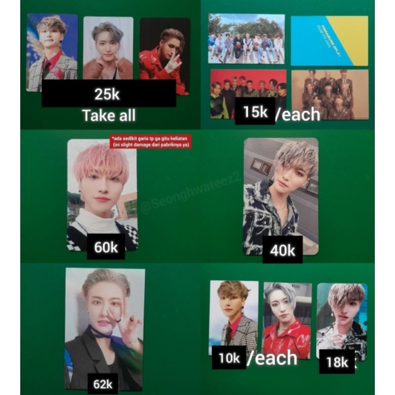 Seonghwa ateez photocard