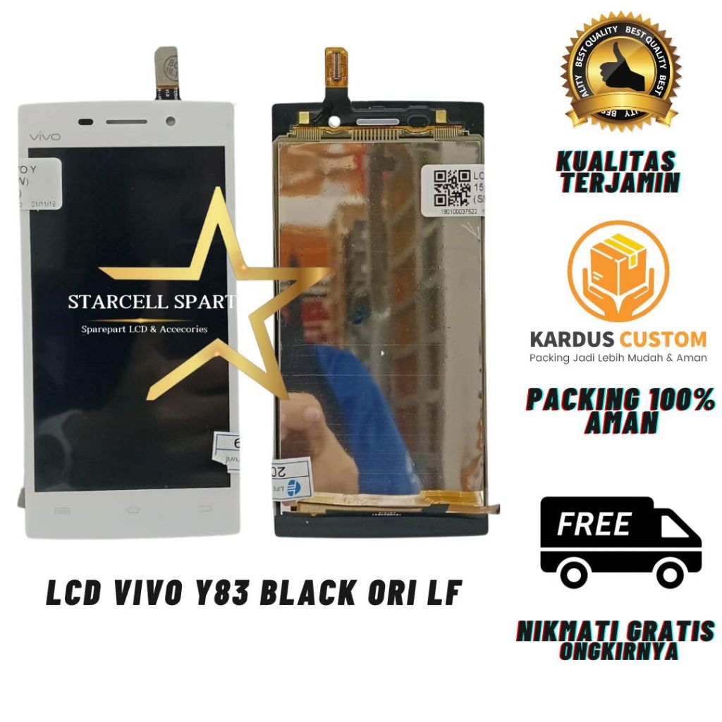 LCD VIVO Y83 BLACK ORI LF