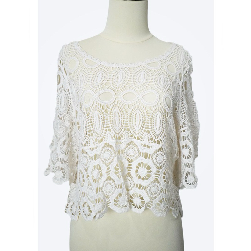 outer wanita jaring jaring atasan wanita