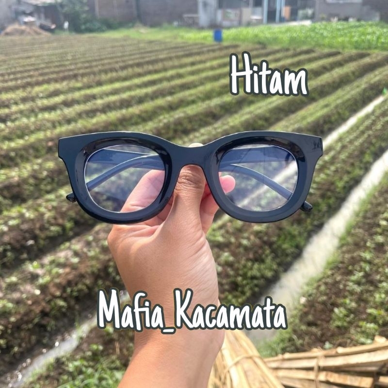 Mafia_Kacamata,Frame Kacamata Bold Unisex pria Wanita Bisa Minus/Clinder Lensa Antiradiasi Photocrom