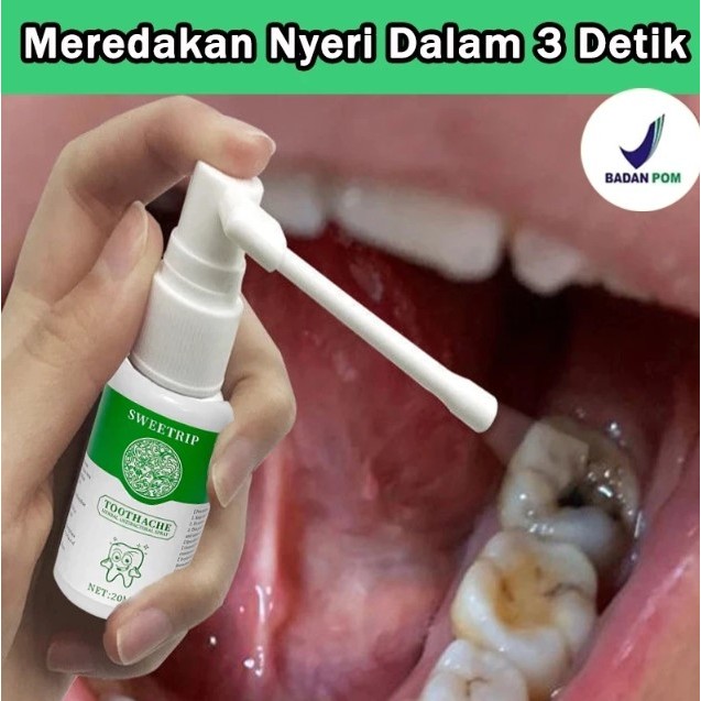 SWEETRIP Obat Sakit Gigi Semprotan Pereda Nyeri Sakit Gigi 20 ml Pereda Sakit Gigi