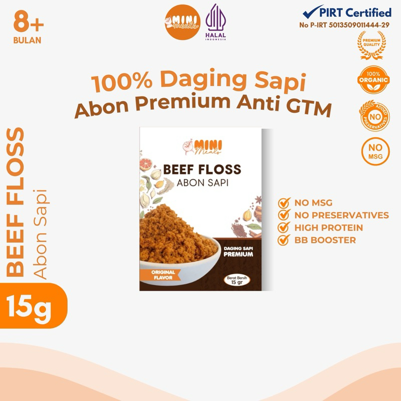 

Abon Sapi Mini Meals Premium Beef Floss Abon MPASI Abon Bayi Anak Booster Bayi Anti GTM Abon Sapi Abon Ayam Abon Ikan Abon Teri Penambah Nafsu Makan Anak Penambah Berat Badan Bayi Anak Sumber Protein No MSG No Pengawet Abon Premium Makanan MPASI Bayi