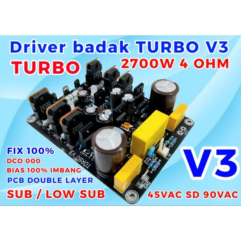 KIT DRIVER UVJ B3 TURBO V3 PCB DOUBLE LAYER