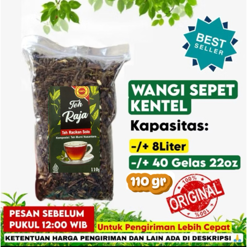 

Teh Raja Kemasan 110gr Teh Racik Aroma Wangi Sepet Kental