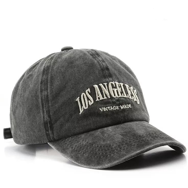 Borong Hemat  COD los angeless topi vintage topi visor topi denim untuk pria topi bisbol untuk wanit