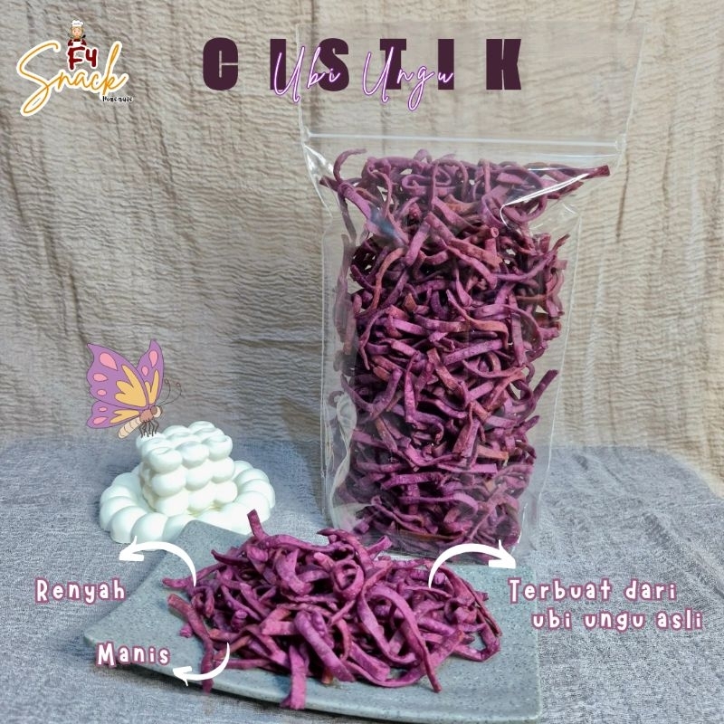 

KERIPIK / CISTIK UBI UNGU 500 GR HOME MADE | CISTIK UBI UNGU 1/2 KG| 1/2 KG CISTIK UBI UNGU GURIH MANIS CRISPY KRISPI