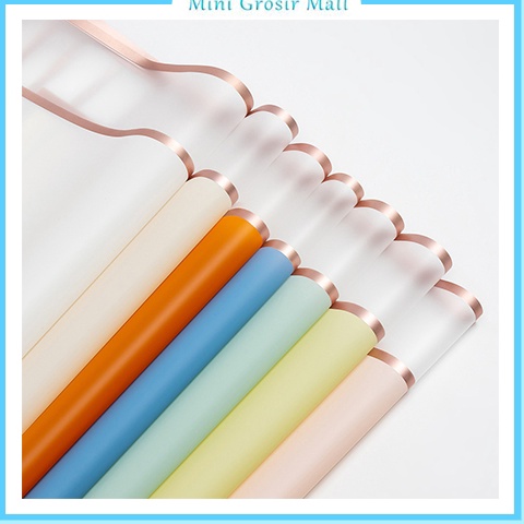 

Dijamin Sampai Flower Wrapping Paper Varian List Gold Frame Transparant Gold Kertas Buket Bunga Cellophane PERPACK KB6132