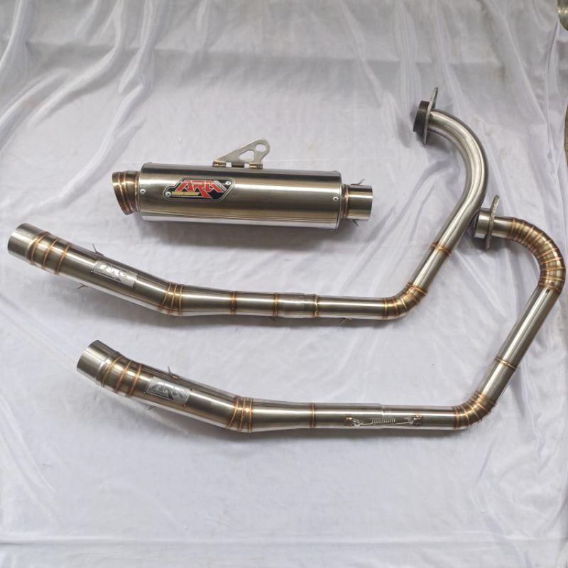 Knalpot racing Scorpio z bore up 250cc dan setandar original Ara racing exhaust