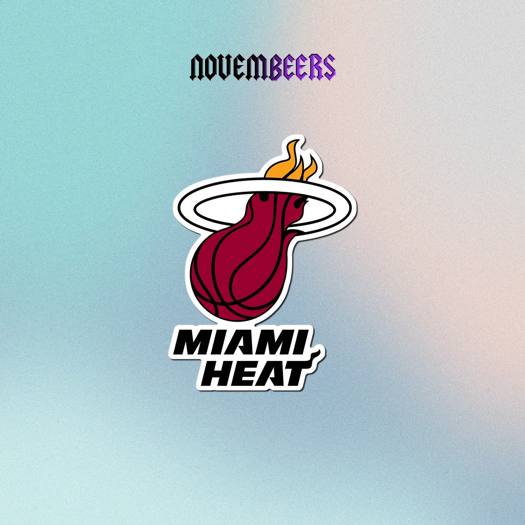 

Stiker Vinyl Miami Heat Sticker Vinyl Glossy NBA Team