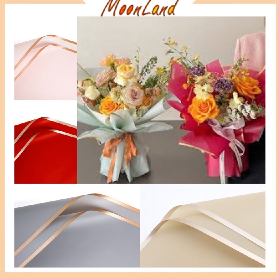 

Terbaru Kertas Cellophane Kertas Buket Bunga Gold Frame Flower Wrapping Paper Celophane untuk Snack Uang PER PACK