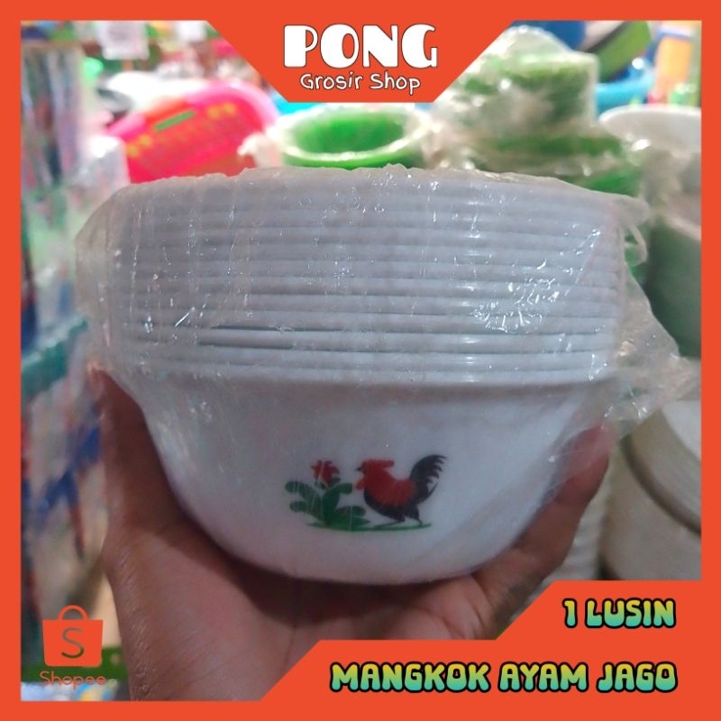 Mangkok Ayam Jago Mangkok Plastik Bakso 1 Lusin