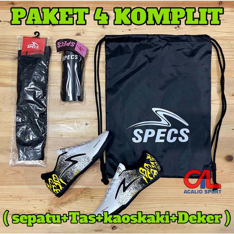 Super Hadiah Sepatu Futsal Anak Specs ewaklok Lengkap Komplit Junior Anak Sd ukuran anak kecil Termu