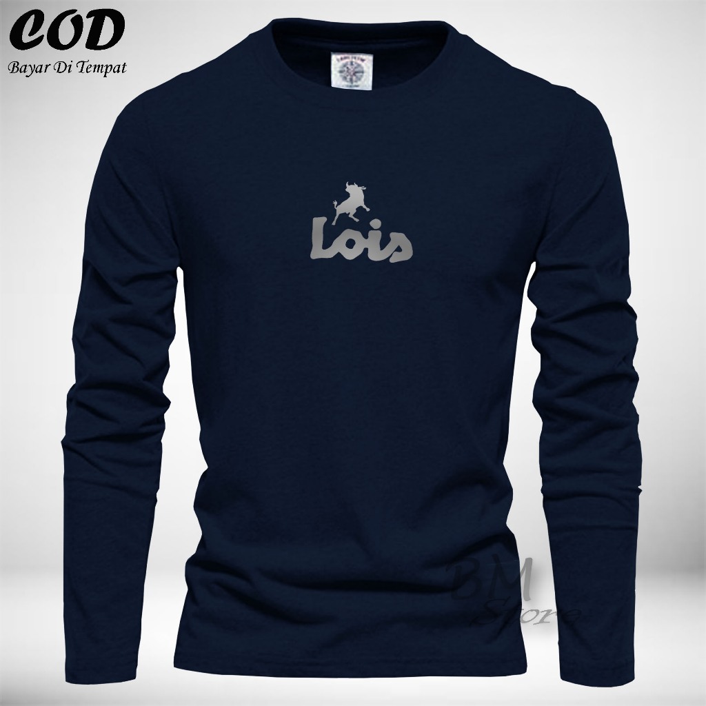 BM Store88 - Kaos Unisex Lengan Panjang Kaos Keren Pria Wanita Baju Casual Print Quality - Kaos Leng