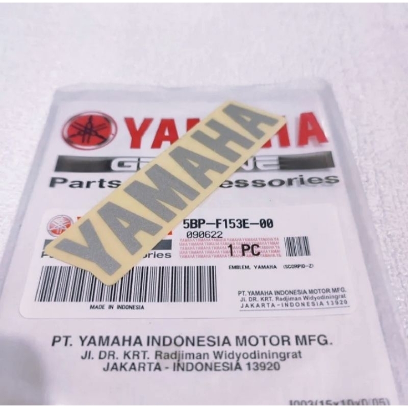 EMBLEM STIKER YAMAHA TOOLBOX TOOL BOX RX KING RXKING RXK ORIGINAL YAMAHA